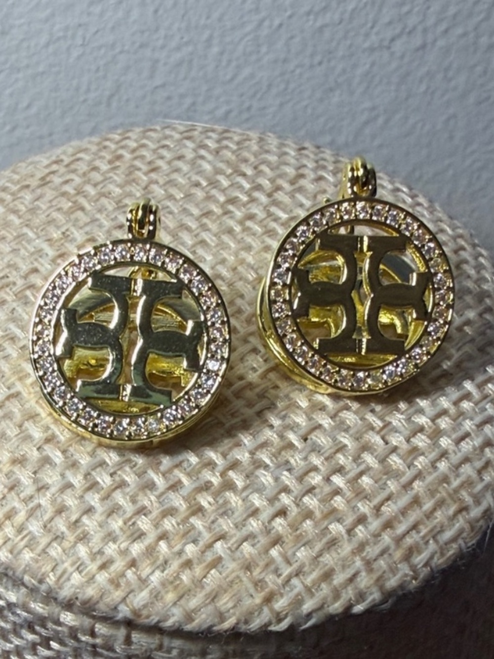 TB Style Gold-Tone Crystal earrings- Women's Jewelry